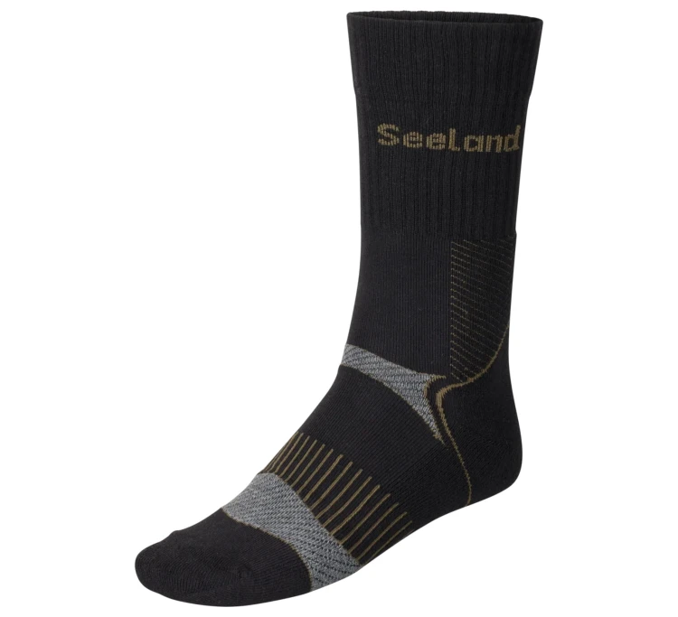 Skarpety Seeland Field Coolmax (2-pack) - Black/Dark Grey