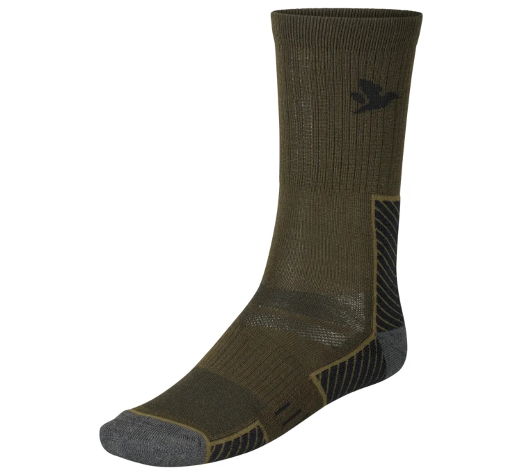 Skarpety Seeland Field Merino (2-pack) - Pine Green/Military Olive