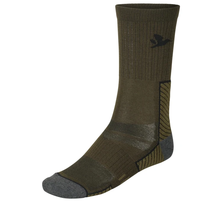 Skarpety Seeland Field Merino (2-pack) - Pine Green/Military Olive