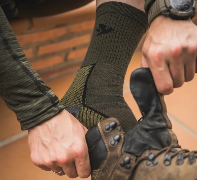 Skarpety Seeland Field Merino (2-pack) - Pine Green/Military Olive