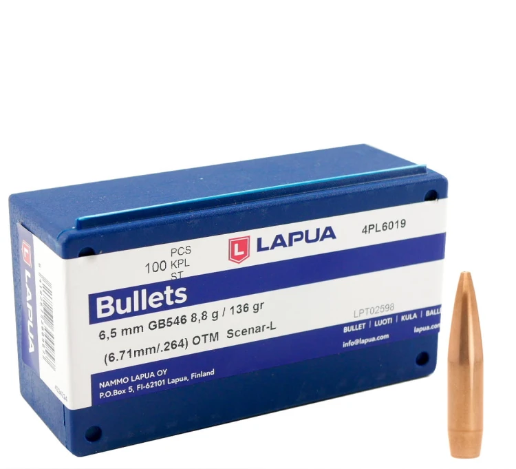 Pociski Lapua 6,5mm (.264) OTM SCENAR-L 8,8g/136gr (100) (4PL6019)