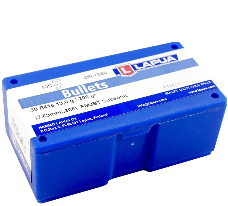 Pociski Lapua .30 (.308) FMJ-BT SUBSONIC 13,0g/220gr (100) (4PL7060)