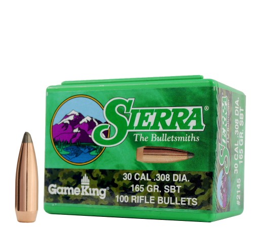 Pociski Sierra .30 (.308) GameKing SBT 165gr (100) (#2145)
