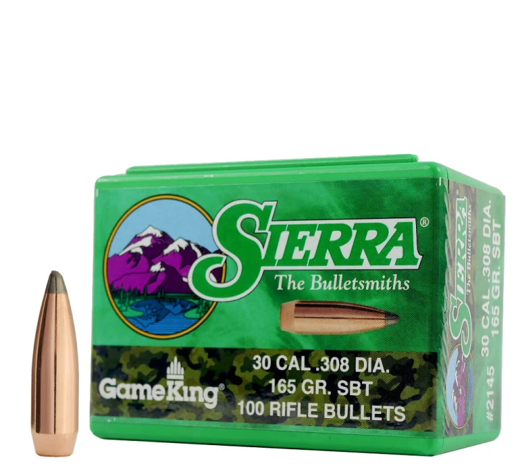 Pociski Sierra .30 (.308) GameKing SBT 165gr (100) (#2145)