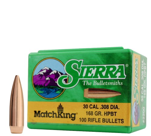Pociski Sierra .30 (.308) MatchKing HPBT 168gr (100) (#2200)