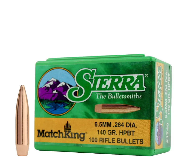 Pociski Sierra 6,5mm (.264) MatchKing HPBT 140gr (100) (#1740)