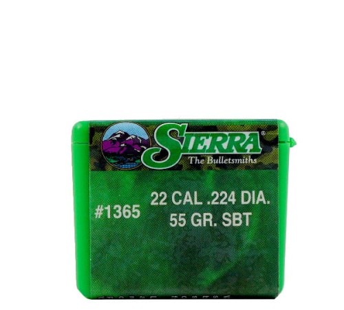 Pociski Sierra .22 (.224) GameKing SBT 55gr (100) (#1365)