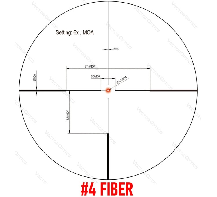 Luneta Vector Optics Continental x6 1-6x24i Fiber - SFP - G4 - SCOC-48