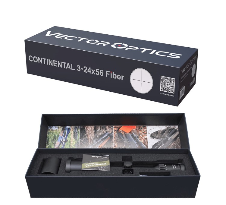 Luneta Vector Optics Continental x8 3-24x56i ED Fiber Hunting (SFP) - SCOL-64