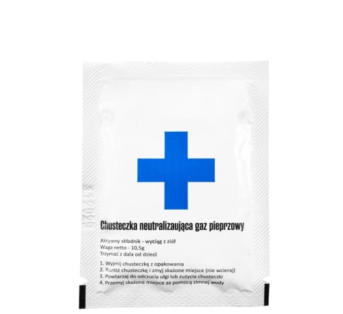Chusteczka do neutralizacji gazu pieprzowego (1 szt.)