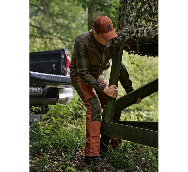 Koszula Härkila Akkan L/S - Willow Green/Shadow Brown