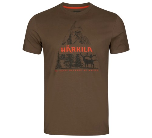 Koszulka Härkila Nature S/S - Slate Black