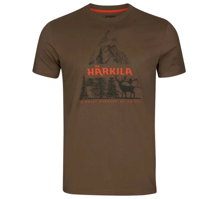 Koszulka Härkila Nature S/S - Slate Black