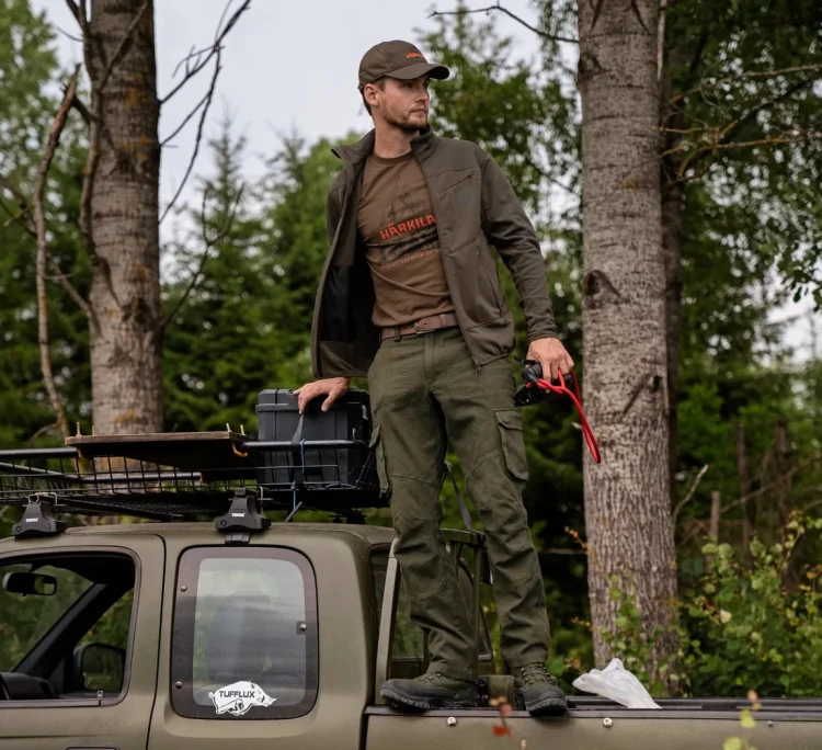 Koszulka Härkila Nature S/S - Slate Black