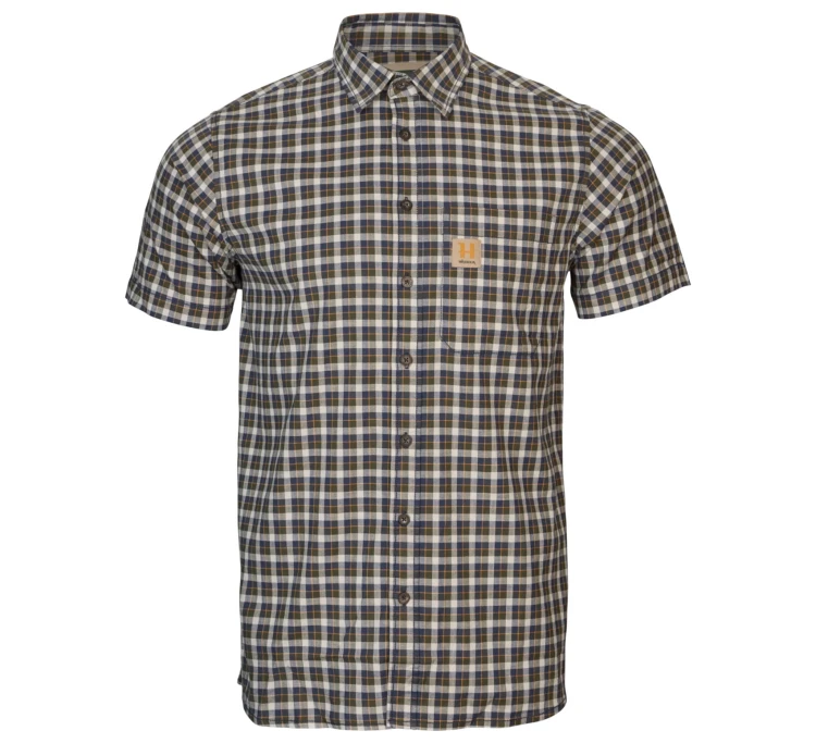 Koszula Härkila Fjell S/S - Naval Blue Check