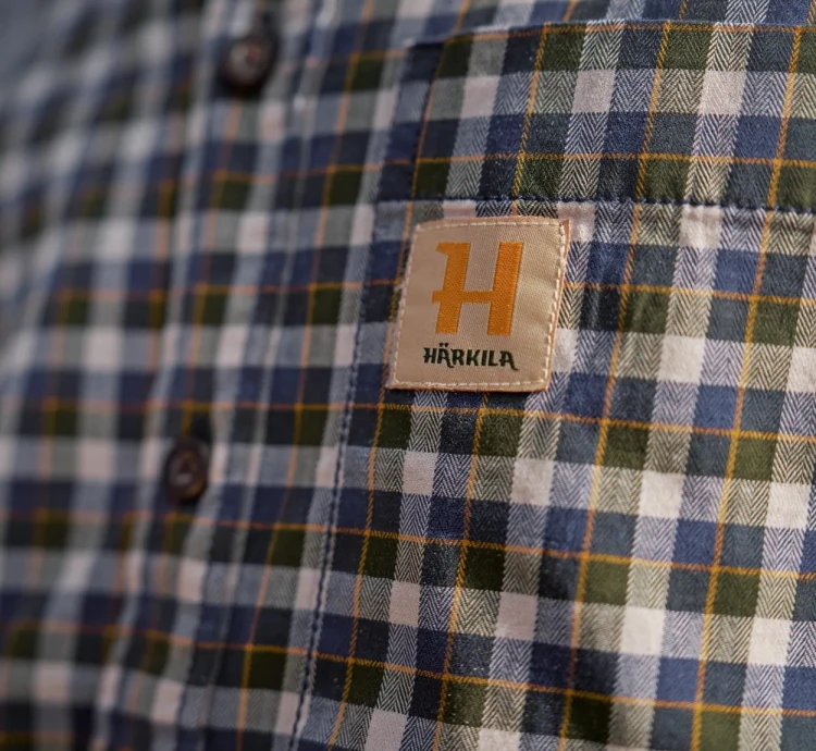 Koszula Härkila Fjell S/S - Naval Blue Check