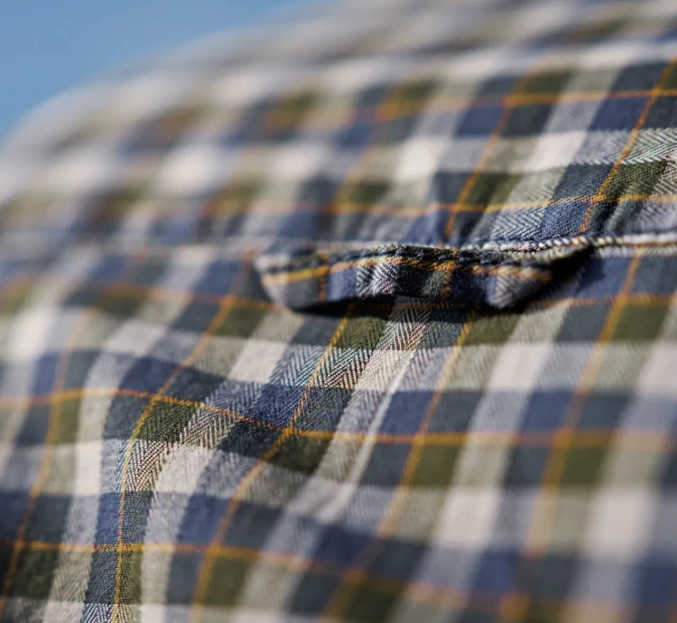 Koszula Härkila Fjell S/S - Naval Blue Check