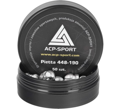 Pociski ołowiane ACP Sport Conical Pietta kal.448 (.44) (50) (JW448-P)