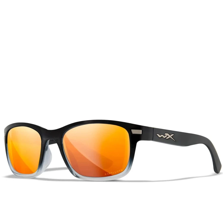 Okulary Wiley X HELIX - Captivate Polarized Bronze Mirror/Gloss Black Fade to Clear Crystal (AC6HLX04)