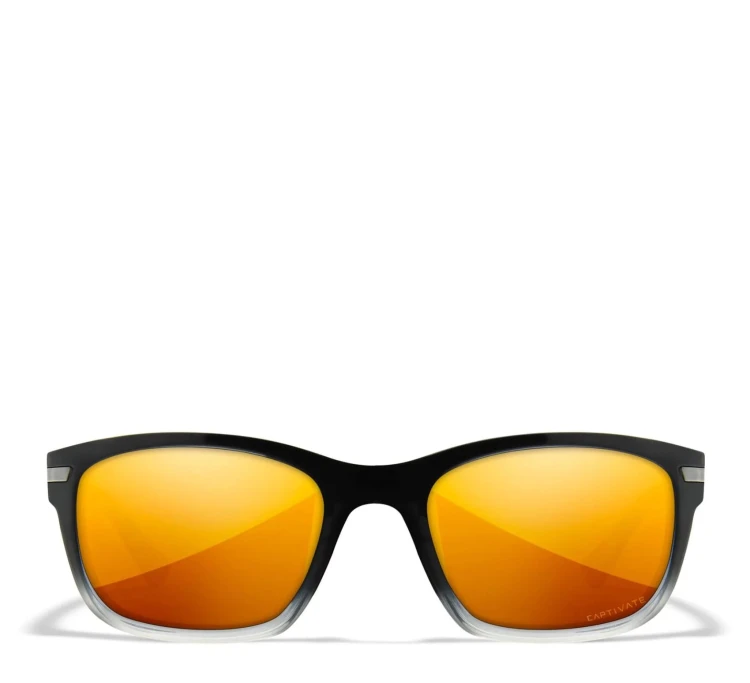 Okulary Wiley X HELIX - Captivate Polarized Bronze Mirror/Gloss Black Fade to Clear Crystal (AC6HLX04)