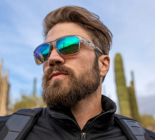 Okulary Wiley X TREK - Captivate Polarized Green Mirror/Gloss Crystal Light Grey (AC6TRK07)