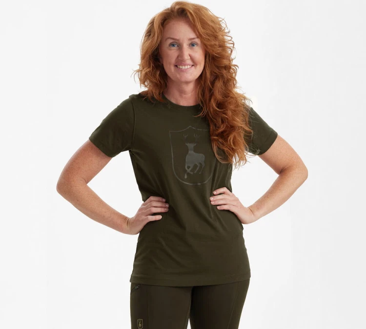 Koszulka damska Deerhunter Lady Logo 8986 - Fallen Leaf