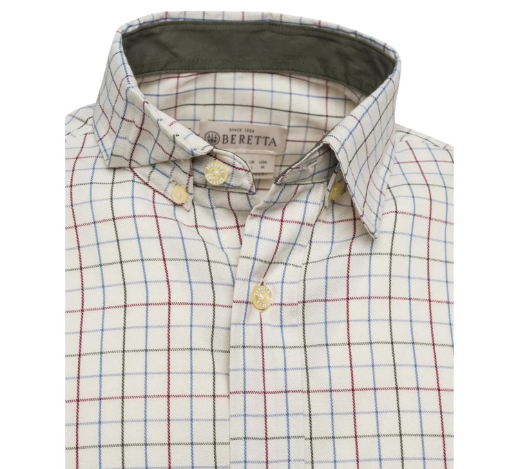 Koszula Beretta Charlow LU971 - Ivory &amp; Blue Check (4).jpg