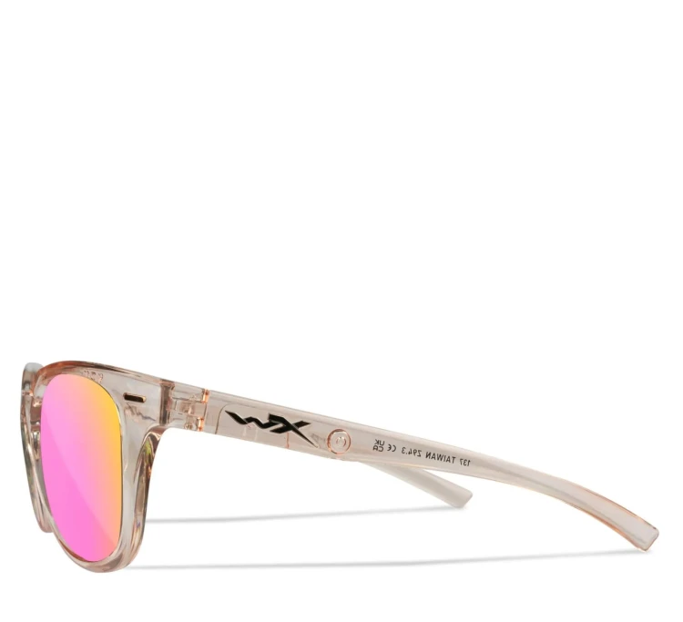Okulary damskie Wiley X ULTRA - Captivate Polarized Rose Gold Mirror/Gloss Crystal Blush (AC6ULT10)