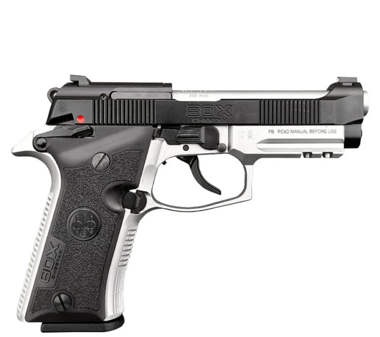 Pistolet Beretta 80X Cheetah Inox/Black kal.9mm Short