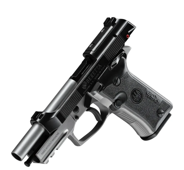 Pistolet Beretta 80X Cheetah Inox/Black kal.9mm Short