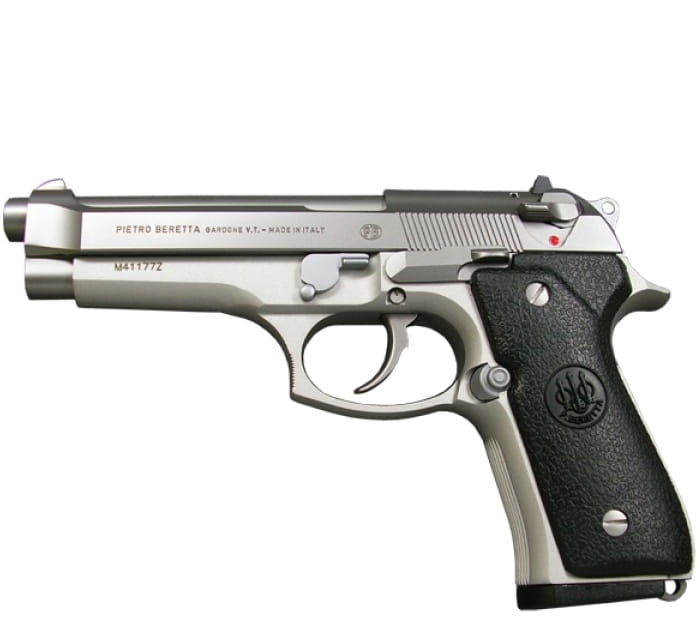 Pistolet Beretta 92 FS INOX ITALY GG kal.9mm Para (okładziny gumowe)