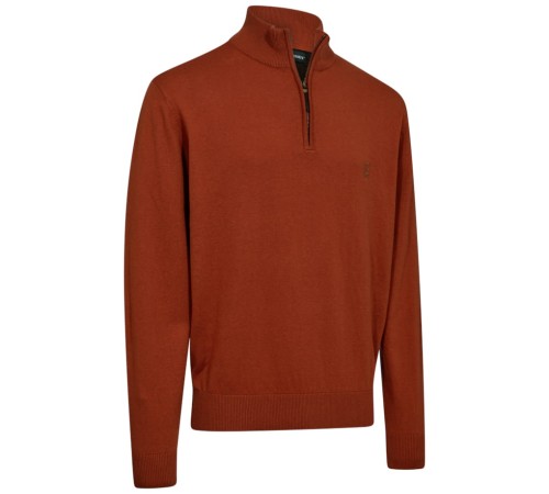Sweter Deerhunter Harrington 1/2-Zip 8119 - Oak Rust Melange