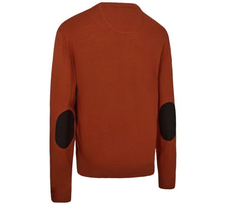 Deerhunter Harrington O-Neck 8117 - Oak Rust Melange (2).jpg