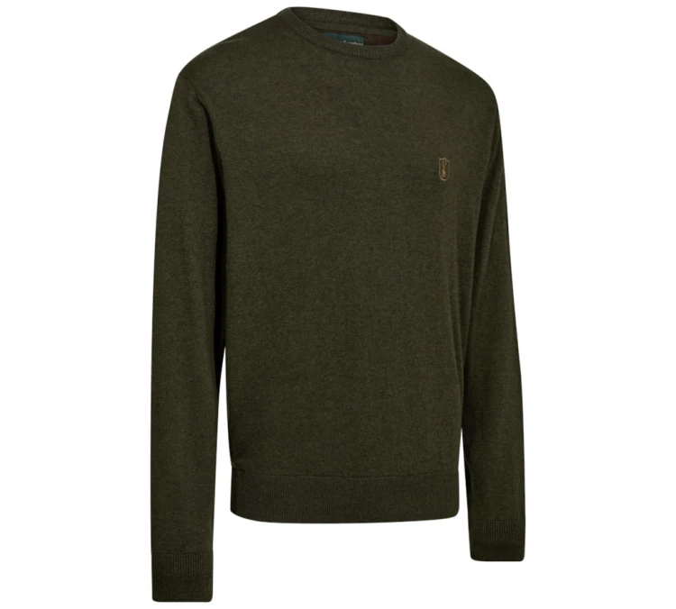 Sweter Deerhunter Harrington O-Neck 8117 - Forest Ember Melange