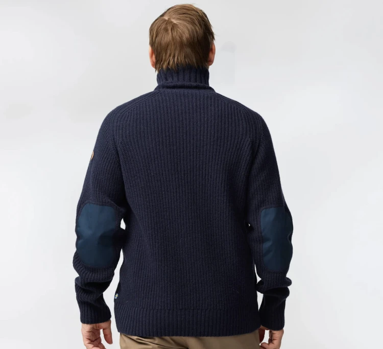 Sweter Fjällräven Övik Roller-Neck 87072 - Dark Olive (633)