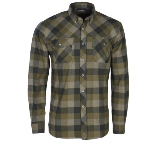 Koszula Pinewood Lumbo 9525 - Olive/Suede Brown