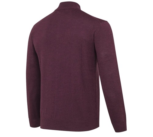 Sweter Beretta Merino Half Zip PU731 - Cordovan Spirit