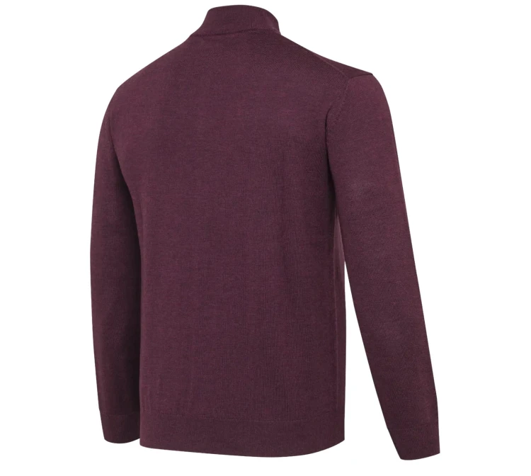 Sweter Beretta Merino Half Zip PU731 - Cordovan Spirit