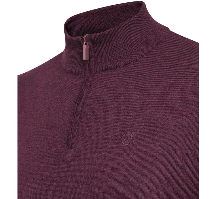 Beretta Merino Half Zip PU731 - Cordovan Spirit (3).jpg