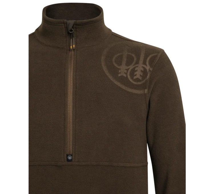Beretta HP Logo Half Zip P3741 - Brown Bark (4).jpg