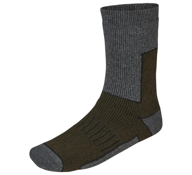 Skarpety Seeland Field Thermo (2-pack) - Pine Green Melange/Grey Melange