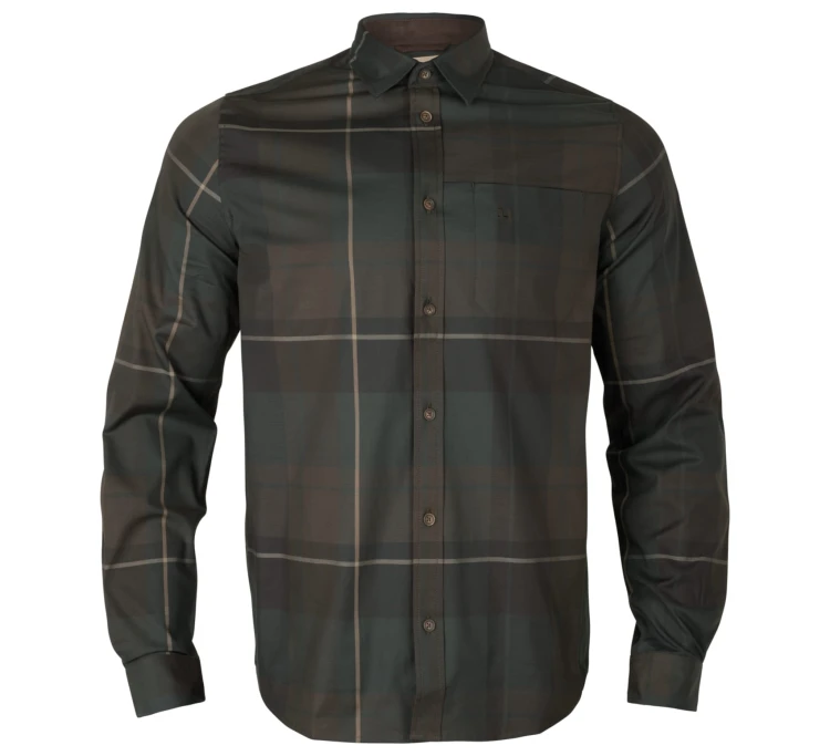 Koszula Härkila Akse L/S - Shadow Brown Check