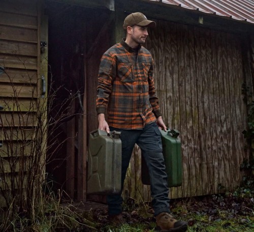 Koszula Härkila Pajala L/S - Bombay Brown