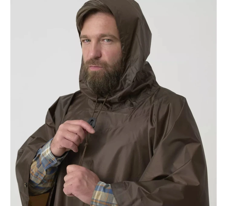 Poncho Helikon U.S. Model RipStop - PL Woodland (PO-MUS-PO-04)