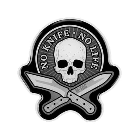 Naklejka M-TAC 3D No Knife - No Life