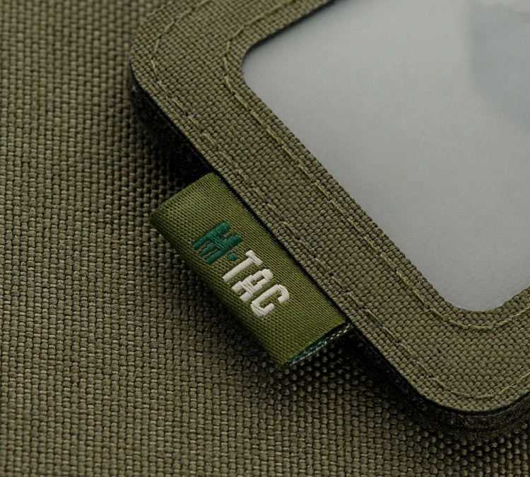 Pokrowiec na identyfikator z przezroczystym panelem M-Tac - Ranger Green