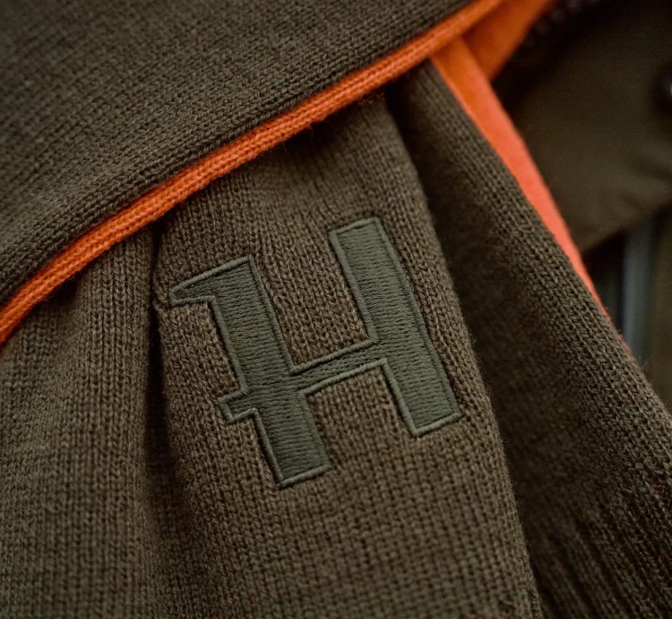 Szalik dwustronny Härkila Reversible Scarf - Willow Green;Orange (4).jpg