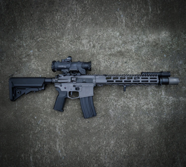 Chwyt przedni FTCS Handstop M-LOK - Anodyzacja - Czarny - Nr.27