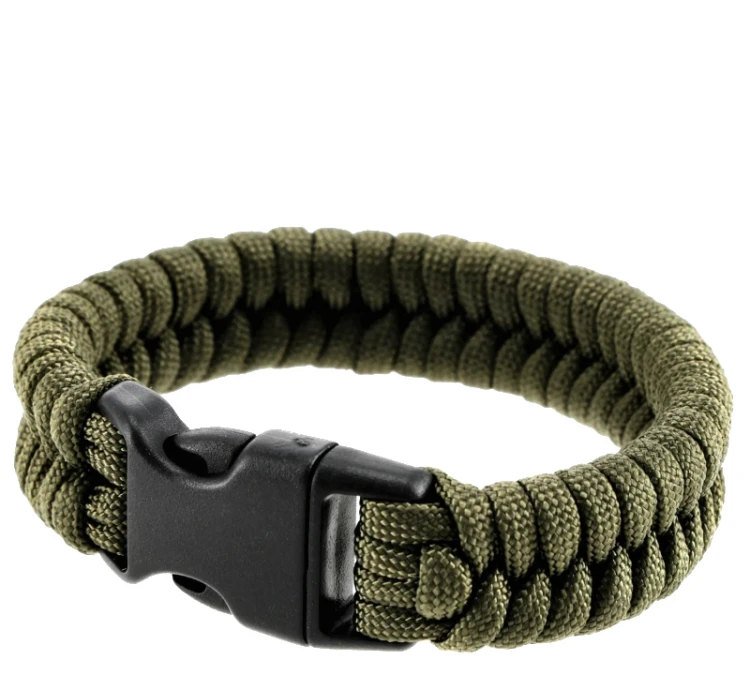 Bransoletka Paracord EDCX Fish - Army Green