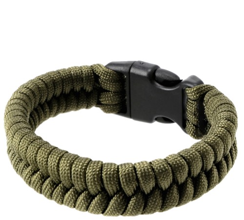 Bransoletka Paracord EDCX Fish - Army Green